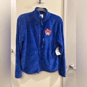 Disney Full Zip Jacket Fuzzy Snow White Women’s Small Blue Princess